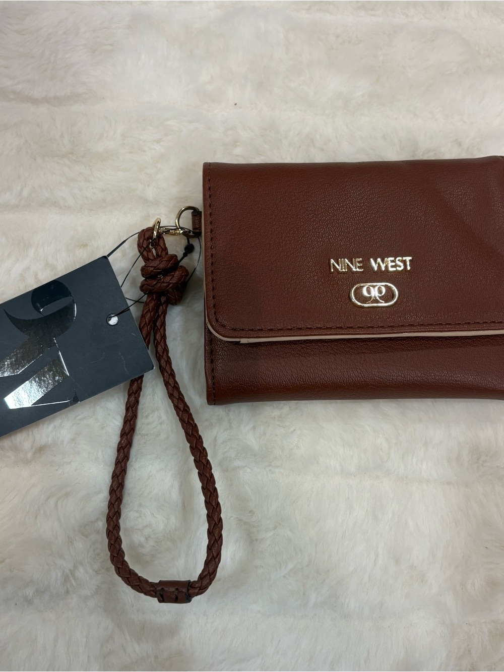 Nine West Brown Wristlet Wallet